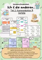 Vorschau - Arbeitsblätter - Kommunikation & Gefühle: Teil 2 der Einheit "Ich und die anderen" (Kl.5/6) - Deckblatt