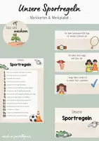 Vorschau - Merkblätter - Sportregeln - Merkplakat & Merkschilder - Deckblatt