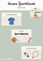 Vorschau - Merkblätter - Sportdienste - Merkschilder (Grundschule) - Deckblatt