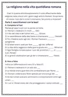 anteprima - Schede informative - La religione nella vita quotidiana romana - Pagina 1