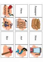 Vorschau - Arbeitsblätter - Domino Buchstabe X - Bastelvorlage - DaZ/DaF, Deutsch (Wortschatz) - Seite 2