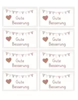 Vorschau - Mal- und Bastelvorlagen - Krankenmappe / Krankenpost für die Hamsterklasse - Druckschrift - Seite 2