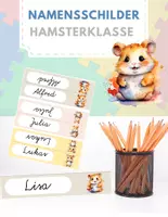 Vorschau - Anderer Materialtyp - Namensschilder für die Hamsterklasse - Deckblatt