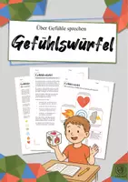 Vorschau - Arbeitsblätter - Methode Gefühlswürfel basteln: Über Gefühle reden - Deckblatt