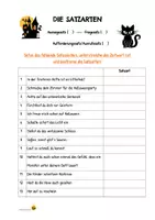Vorschau - Arbeitsblätter - Satzarten und Satzzeichen (Halloween) - Deckblatt