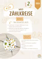 Vorschau - Spiele - Zählkreise zum Thema Wald (ZR bis 6) - Deckblatt