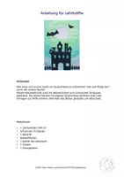 Vorschau - Mal- und Bastelvorlagen - Kunst Halloween, Im Spukschloss, Grundschule - Seite 3