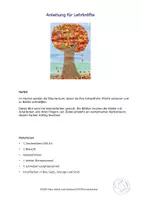 Vorschau - Mal- und Bastelvorlagen - Kunst Herbst, Drucke einen bunten Herbstbaum, Grundschule - Seite 3
