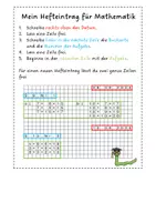 Vorschau - Poster - Hefteintrag für Mathematik und Deutsch - Seite 1