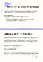 anteprima - Piani di lezione - La personificazione nella letteratura italiana - Pagina 1