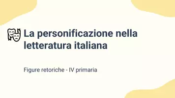 anteprima - Presentazioni / Lavagne - La personificazione nella letteratura italiana - Pagina 1