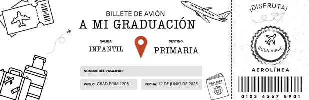 Vista previa - Decoración del aula - BILLETE VIAJE GRADUACIÓN - página 2