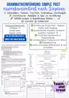 Vorschau - Stundenentwürfe - Einführung simple past nach Ziegesar - regular verbs - Deckblatt