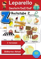 Vorschau - Unterrichtsreihen - Materialpaket - Buchstabe Z XXL Paket Wortschatzpaket - DaZ/DaF, Deutsch, Sachunterricht (Grundschule) - Seite 1