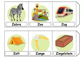 Vorschau - Unterrichtsreihen - Materialpaket - Buchstabe Z XXL Paket Wortschatzpaket - DaZ/DaF, Deutsch, Sachunterricht (Grundschule) - Seite 2