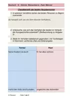 Vorschau - Arbeitsblätter - Günter Weisenborn Zwei Männer - Deckblatt
