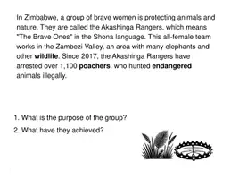 Vorschau - Arbeitsblätter - The Brave Ones – Englisch Lesetext & Übungen A2–B1 - Seite 2
