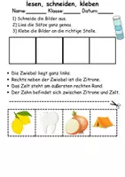 Vorschau - Arbeitsblätter - Buchstabe Z Leserätsel - Lesen, schneiden, kleben - DaZ/DaF, Deutsch, Sachunterricht - Seite 2