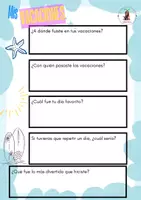 Vista previa - Hojas de trabajo - FICHA, MIS VACACIONES - página 3
