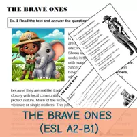 Vorschau - Arbeitsblätter - The Brave Ones – Englisch Lesetext & Übungen A2–B1 - Deckblatt