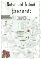 Vorschau - Unterrichtsreihen - Teilchenmodell Forscherheft mit PP | Experimente Natur und Technik 5 - Deckblatt