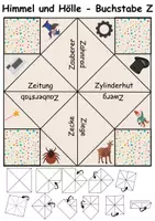 Vorschau - Arbeitsblätter - Himmel und Hölle Buchstabe Z - DaZ/DaF, Deutsch (flaten/basteln) - Seite 3