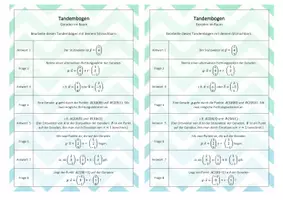 Vorschau - Arbeitsblätter - Tandembogen - Punkte auf einer Geraden - Seite 2
