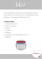 Vorschau - Poster - Tafelkalender für die Grundschule - Seite 1