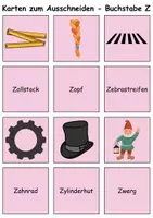 Vorschau - Spiele - Bild-Wort-Karten Thema Buchstabe Z - DaZ/DaF, Deutsch (Wortschatz) - Seite 3