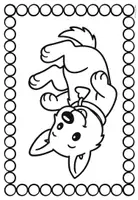 Vorschau - Mal- und Bastelvorlagen - Hundeklasse Ausmalbilder - Klassentier Hund - Seite 3