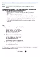 Vorschau - Klassenarbeiten - Klassenarbeit Stadtlyrik Liliencron - Deckblatt