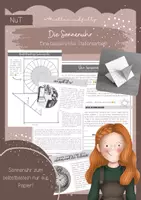 Vorschau - Arbeitsblätter - Die Sonnenuhr - Funktion, Geschichte und eigenes Papiermodell! - Deckblatt
