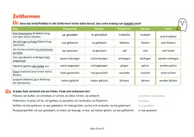 Vorschau - Arbeitsblätter - Zeitformen - digitales Arbeitsblatt - Deckblatt