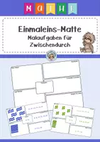 Vorschau - Fördermaterial/Inklusion - Einmaleins-Matte Malaufgaben für zwischendurch - Deckblatt