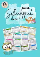 Vorschau - Stationenlernen - Leseförderung- Silbenteppich - Deckblatt