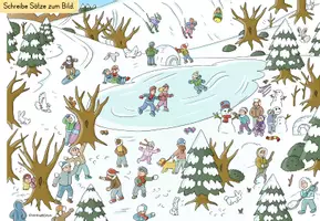 Vorschau - Arbeitsblätter - Wimmelbild | Winter - Seite 3