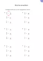 Vorschau - Arbeitsblätter - Brüche erweitern 5 Arbeitsblätter | Mathematik 5./6. Klasse | Übungsmaterial & Testvorbereitung - Seite 3