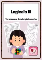 Vorschau - Aufgabenkarten - Logicals / Rätsel / Denkaufgaben / Knobeln / Vertretung - Deckblatt