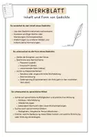 Vorschau - Arbeitsblätter - Gedichte analysieren leicht gemacht inkl. Arbeitsmaterial - Deckblatt