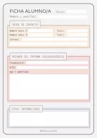 Vista previa - Para docentes: organización, planificación y formación - Hoja de registro de datos del alumno - página 1