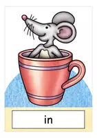 Vorschau - Präsentationen/Tafelbilder - Flash Cards Englisch: prepositions - Seite 1