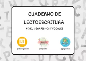 Vista previa - Refuerzo / NEE / Materiales de apoyo - Pack Cuadernos de lectoescritura B/N - página 2