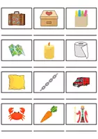 Vorschau - Mal- und Bastelvorlagen - Wörterliste Buchstabe K - DaZ/DaF, Deutsch (Grundschule) Kartenspiel - Seite 3