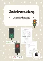 Vorschau - Arbeitsblätter - Unterrichtseinheit zur Verkehrserziehung - Sachunterricht Kl. 1 - Deckblatt