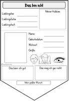Vorschau - Arbeitsblätter - Schulstart / Kennenlernen - Steckbrief / Ratespiel - Seite 3