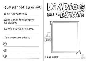 anteprima - Altro tipo di materiale - Diario della mia estate: alleniamoci a raccontare! - Pagina 1