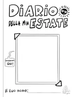 anteprima - Altro tipo di materiale - Diario della mia estate: alleniamoci a raccontare! - Pagina di copertina