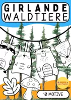 Vorschau - Mal- und Bastelvorlagen - 🍂 Girlande Waldtiere – 10 Motive zur Klassenzimmer-Dekoration & Raumgestaltung - Herbst - Deckblatt