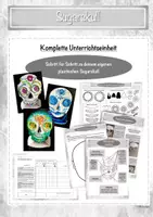 Vorschau - Unterrichtsreihen - Sugarskull - kreativ & plastisch gestalten - Deckblatt