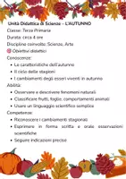 anteprima - Esercizi - Unità didattica completa Scienze: l'autunno - Pagina 1